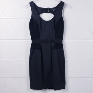 Alexander Wang Mini Tank Cocktail Dress Black Scoop Neck Sleeveless Size 2